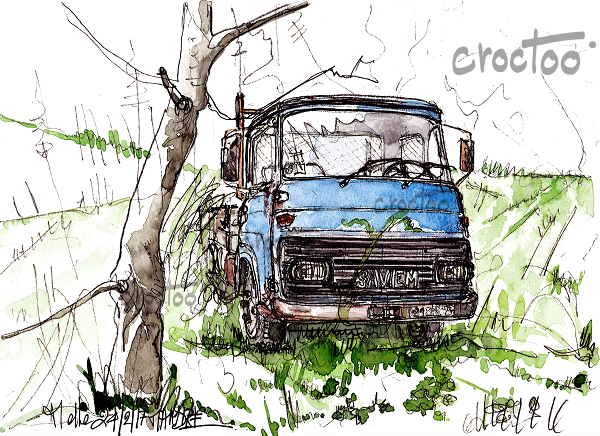 Le camion abandonné